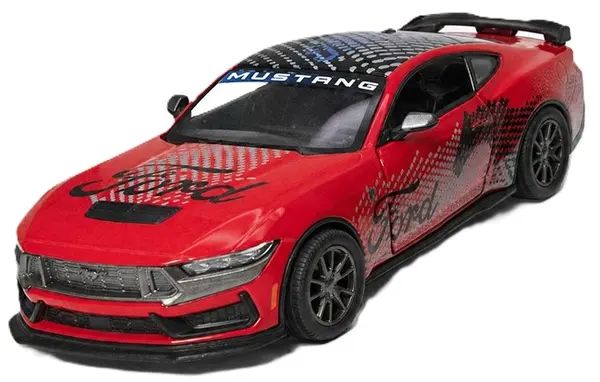 Mașinuță metalică Kinsmart Livery Edition - 2024 Ford Mustang Dark Horse, 1:38, roșu