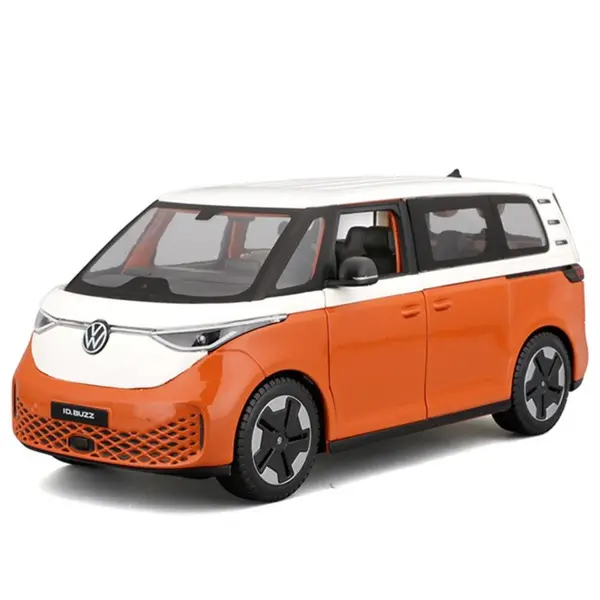 Masinuta metalica, Maisto, Volkswagen ID Buzz, Portocaliu, 1:24