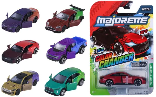 Mașinuță metalică Majorette – Color Changers Premium, 1:64, sortiment
