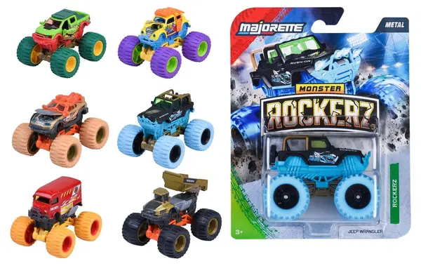 Mașinuță metalică Majorette - Monster Rockerz, 1:64, asortiment