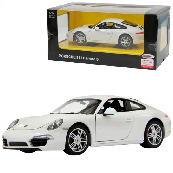 Masinuta Metalica Porsche 911 Alb, Scara 1:24