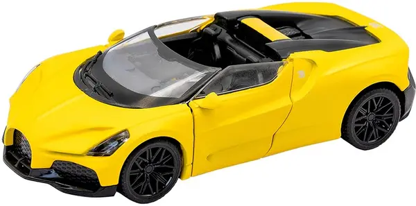 Mașinuță metalică Re-El Toys - Bugatti Mistral W16 2023, 1:43, galben