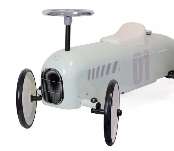 Masinuta pentru copii Vilac Vintage metalica, ride-on verde salvie