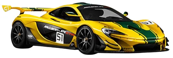 Mașinuță radiocomandată Rastar - McLaren, galben, 1:14
