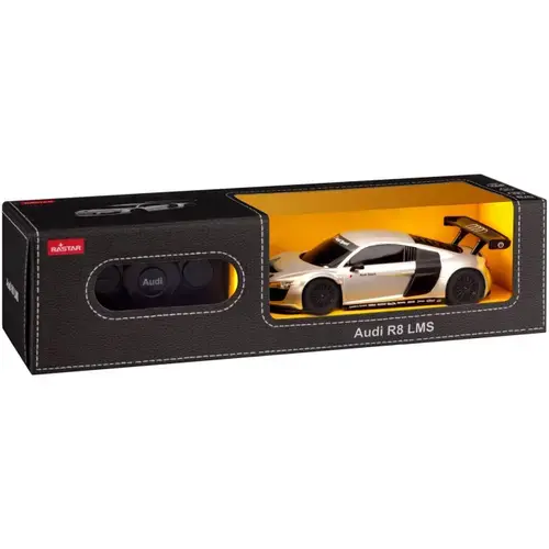 Masinuta Rastar RC Audi R8, 1:24 (Argintiu)
