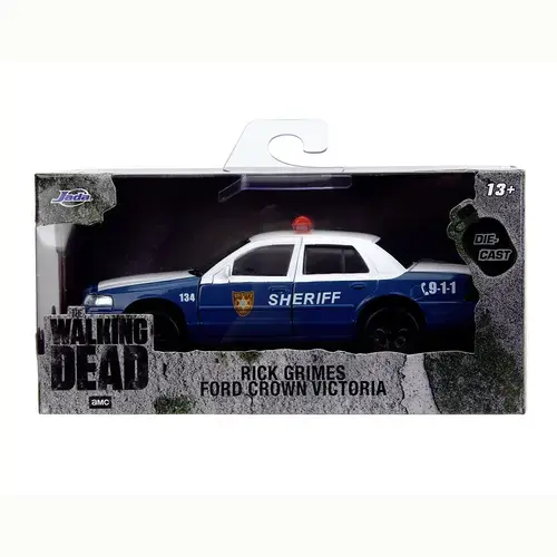 Masinuta The Walking Dead Rick Crimes Ford Crown Victoria Scara 1:32 (Multicolor)
