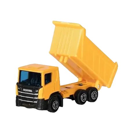 Masinuta utilitara die-cast, scara 1:102, 7.5 cm lungime, camion basculanta