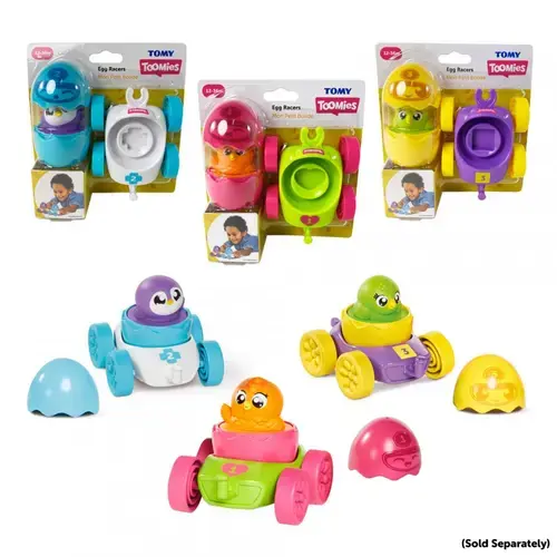 Masinute de curse cu oua colorate TOMY T73088