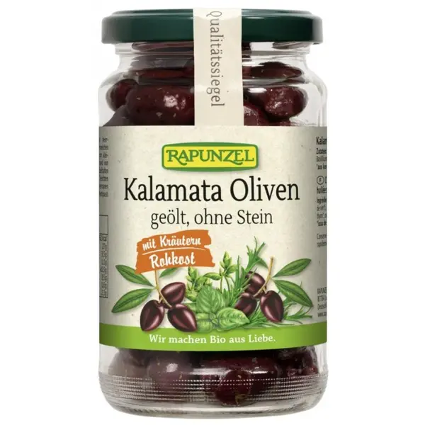 Masline Kalamata cu ierburi aromatice, eco - 170 g