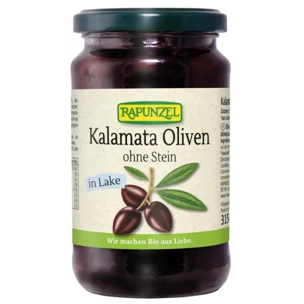 Masline Kalamata violet fara sambure in saramura, eco - 315 g