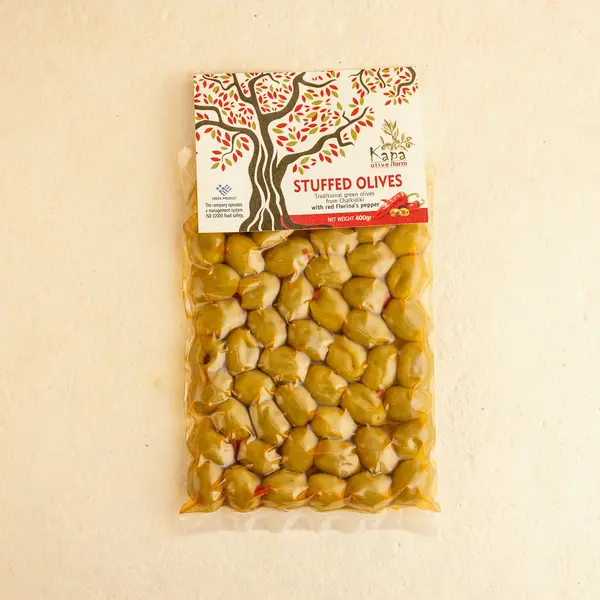 Masline verzi ardei kapia - 400g