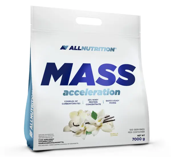 Mass Acceleration Gainer, căpșuni, 7 kg, AllNutrition