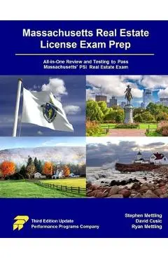 Massachusetts Real Estate License Exam Prep: All-in-One Testing and Testing to Pass Massachusetts' PSI Real Estate Exam - Stephen Mettling
