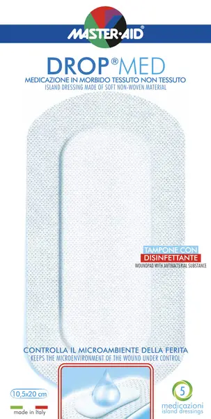 MASTER-AID Drop Med pansament postoperstor 10,5x20cm x5buc