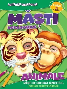 Masti detasabile. Animale (8 masti cu elastic)/***