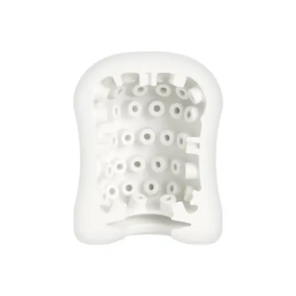 Masturbator manual MYSTIM MasturbaTIN Dotty Dora, din TPE texturat pentru stimulare intensă, alb