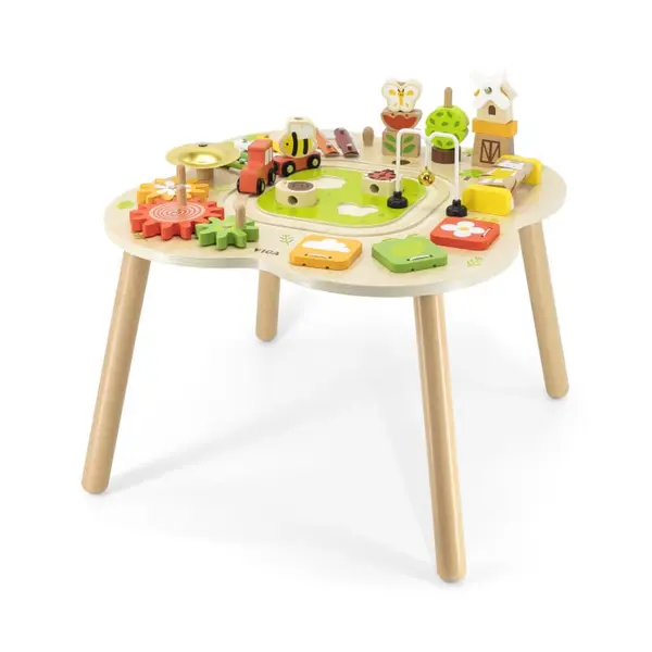 Masuta activitati Viga, multifunctional, lemn, multicolor KID446573, la doar 370,00 lei