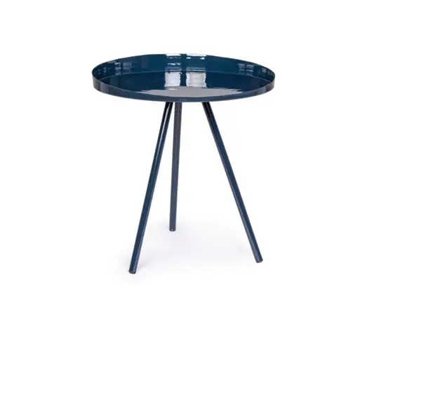Masuta de cafea ANCHITA BLUE Ø46 x 46 CM - Albastru inchis
