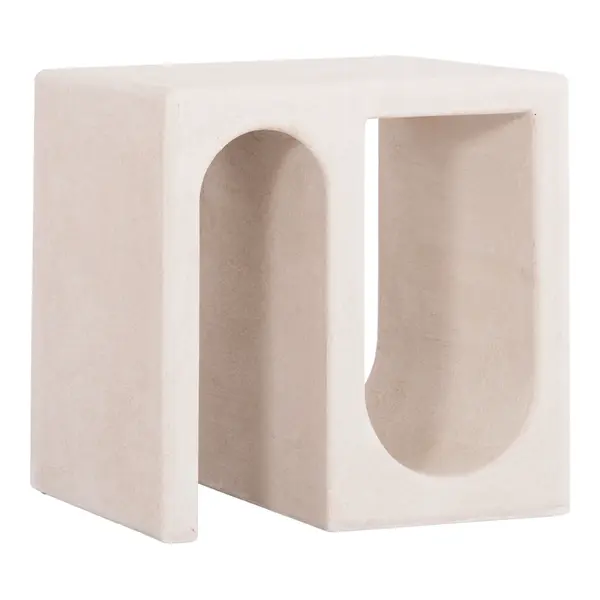 Masuta de cafea AZON OFF-WHITE 48 x 38 x 48 CM - Alb