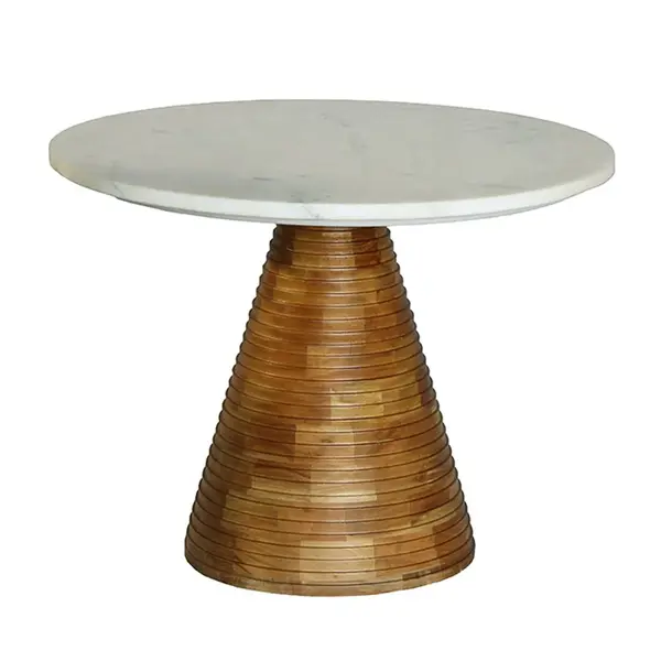 Masuta de cafea DALENA Ø60 x 45 CM - Alb