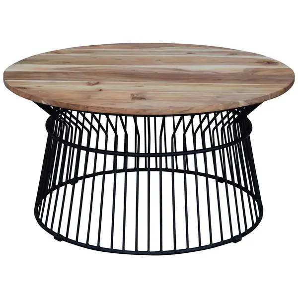 Măsuță De Cafea din lemn, metal, 85/85/43 cm
