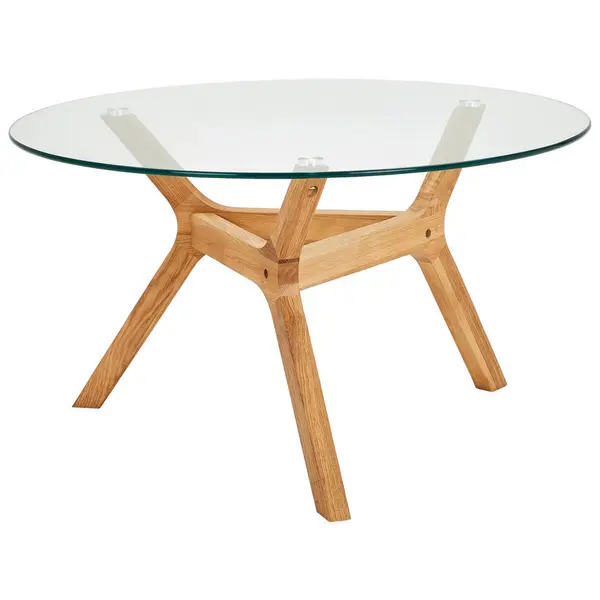 Măsuță De Cafea din lemn, sticlă, 80/80/45 cm