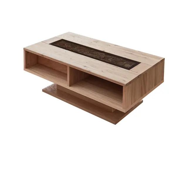 Măsuță De Cafea din lemn, sticlă, material pe bază de lemn, 115/43/65 cm