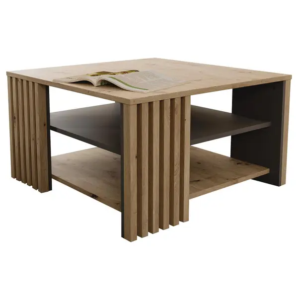 Măsuță De Cafea din material pe bază de lemn, 80/80/45 cm