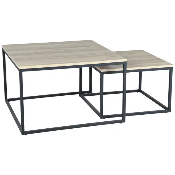 Măsuță De Cafea din metal, material pe bază de lemn, 80/50/80 cm