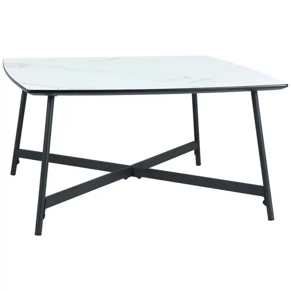 Măsuță De Cafea din metal, material pe bază de lemn, 80/60/42 cm