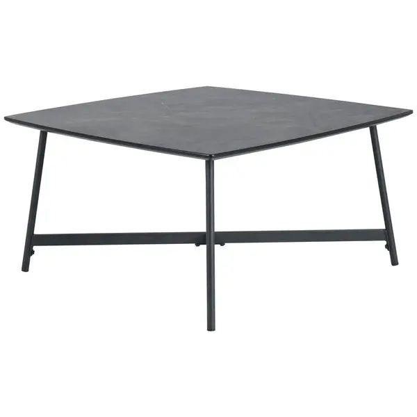 Măsuță De Cafea din metal, material pe bază de lemn, 80/80/42 cm