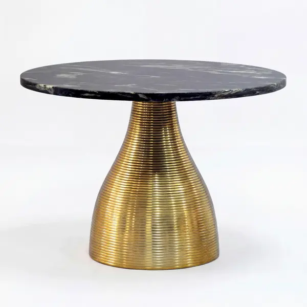 Măsuță De Cafea din metal, piatră, 60/60/40 cm