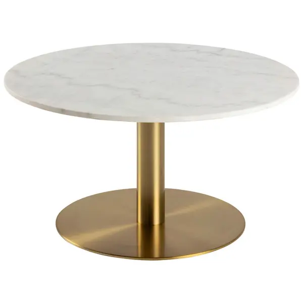 Măsuță De Cafea din metal, piatră, 80/80/45 cm