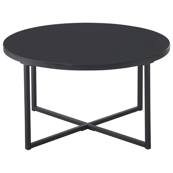 Măsuță De Cafea din metal, sticlă, 80/80/45 cm