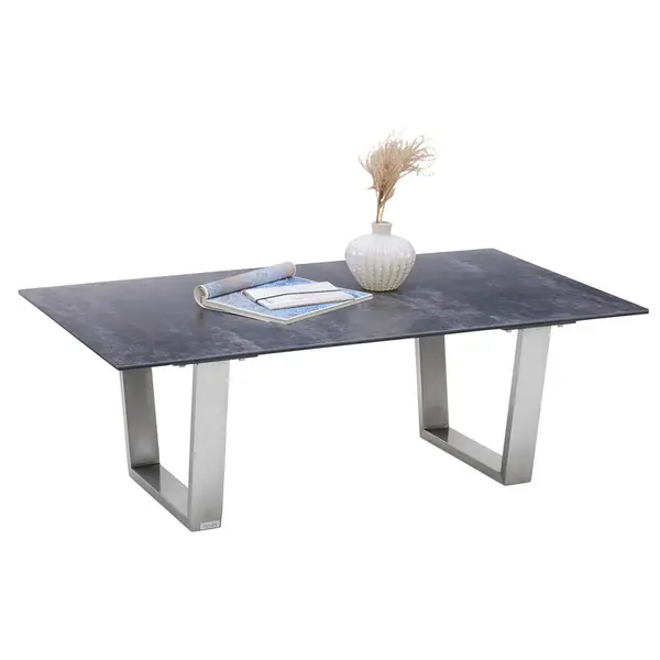 Măsuță De Cafea din metal, sticlă, ceramică, 120/70/42 cm