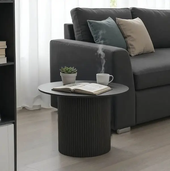 Masuta de cafea Dovel Negru 70x70x40 cm