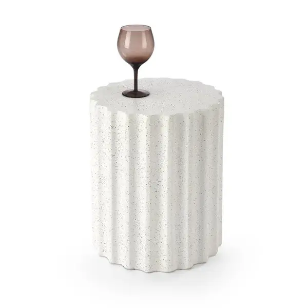 Masuta de cafea Fara alba - H46 cm