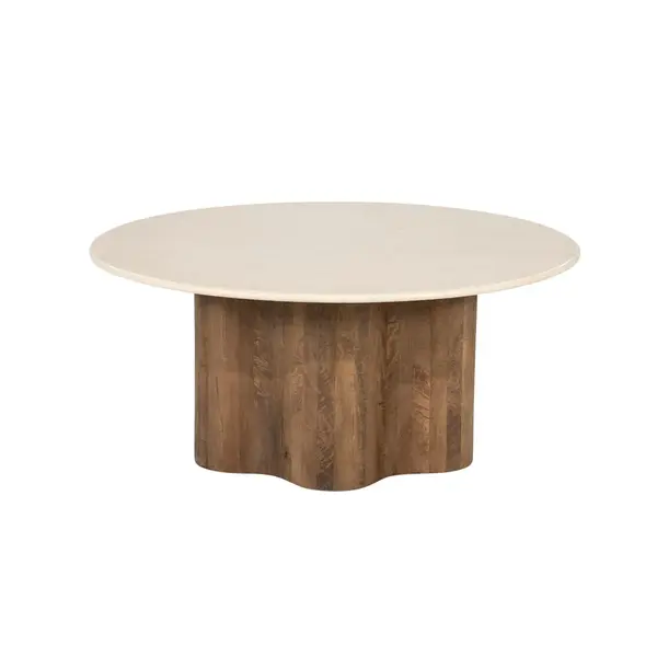 Masuta de cafea GARDO Ø80 x 35 CM - Beige