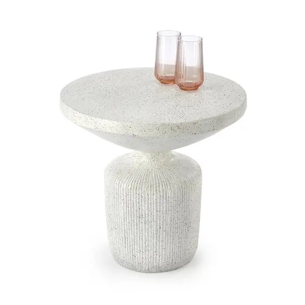 Masuta de cafea Giza alba - H53 cm