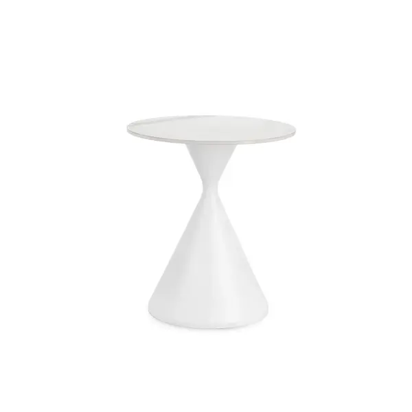 Masuta de cafea JOONA WHITE Ø50 x 52 CM - Alb