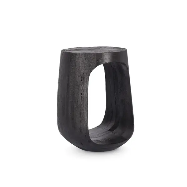 Masuta de cafea LOPEZ BLACK Ø33 x 45 CM - Negru