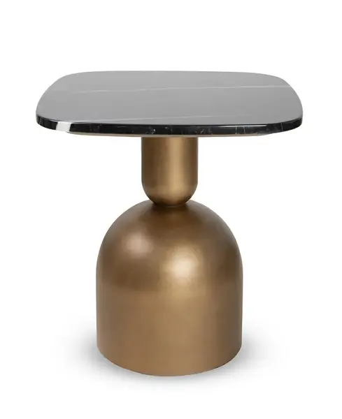 Masuta de cafea LORNIN 50 x 53 CM - Negru/Gold