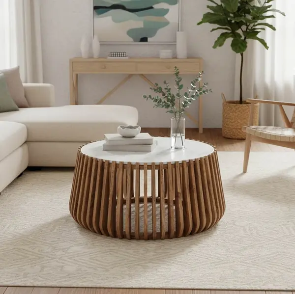 Masuta de cafea Mable Natural 80x80x45 cm