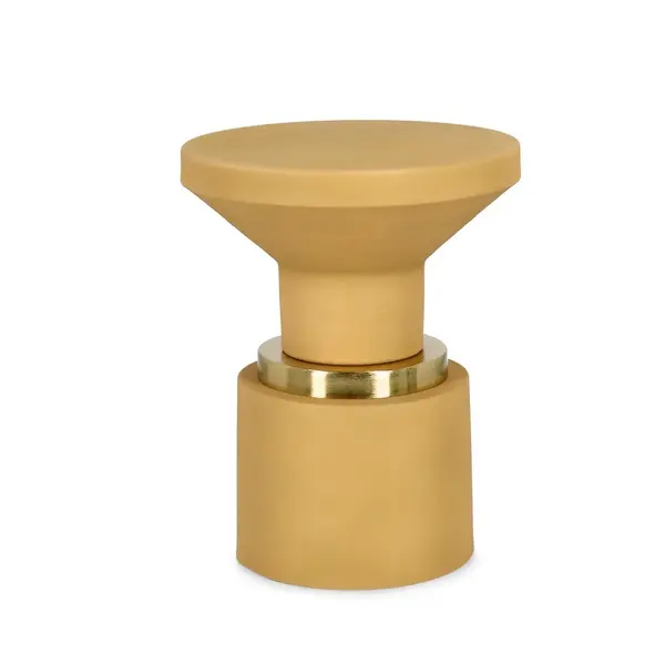 Masuta de cafea MUDIT OCRE Ø35 CM - Mustard