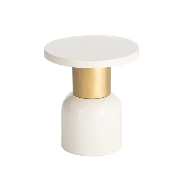 Masuta de cafea NOLDAR Ø40 x 43 CM - Alb