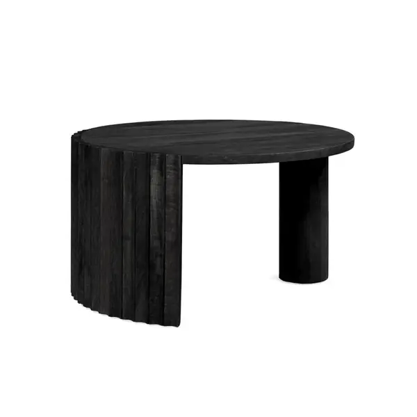 Masuta de cafea ORISSA Ø80 x 45 CM - Negru