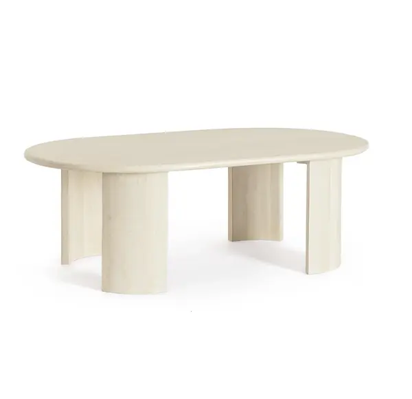 Masuta de cafea ORLANDO OVAL 130 x 80 x 45 CM - Cream