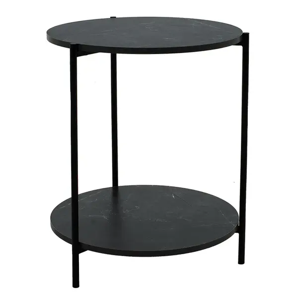 Masuta de cafea Rhythm, negru - negru, D48x60 cm