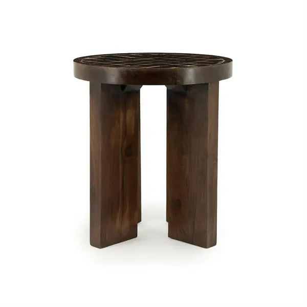 Masuta de cafea TARLO Ø40 x 45 CM - Maro