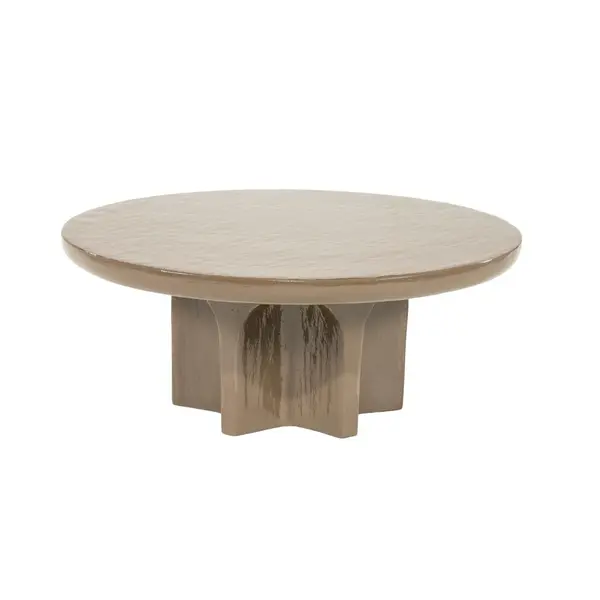 Masuta de cafea VALDIM Ø80 x 32 CM - Maro